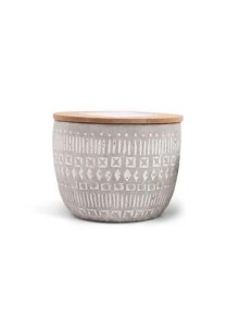 Ароматна соева свещ от бетон Падивакс Сонора 283 гр – сива - тютюн и пачули